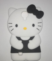 Силиконов гръб 3D Hello Kitty за Samsung Galaxy S4 I9500 / S4 I9505 / S4 Value Edition I9515 черен